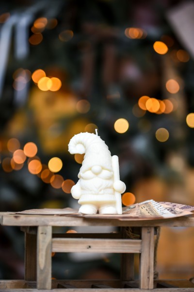 Alyvuogių vaško žvakė "Nykštukas didelis -2"