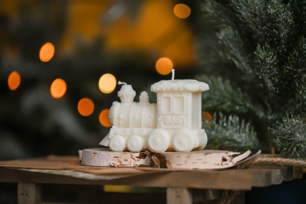 Sojų vaško žvakė "Traukinukas"