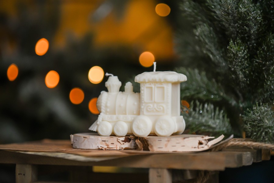 Sojų vaško žvakė "Traukinukas"