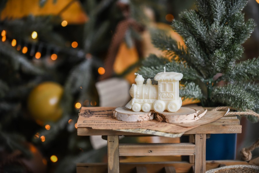 Sojų vaško žvakė "Traukinukas"