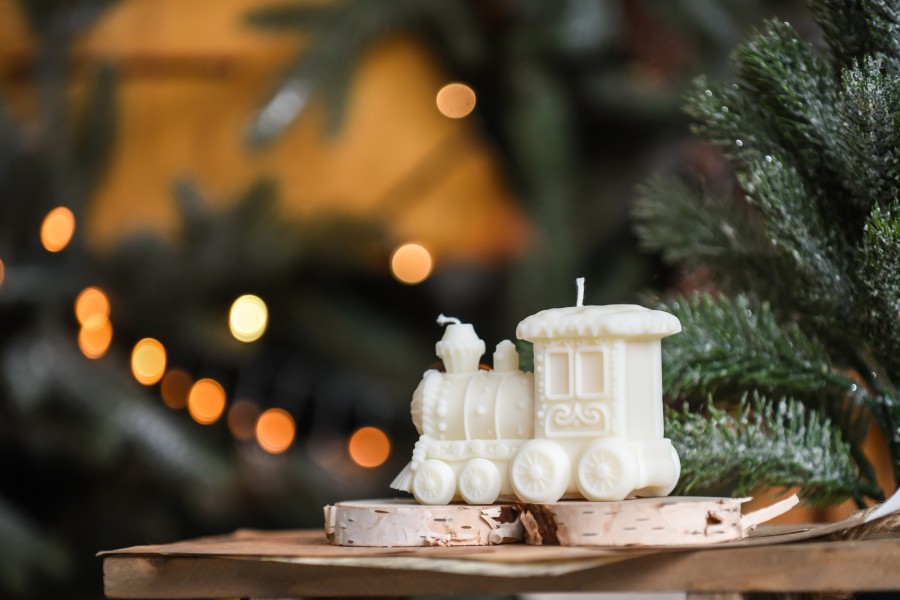 Sojų vaško žvakė "Traukinukas"