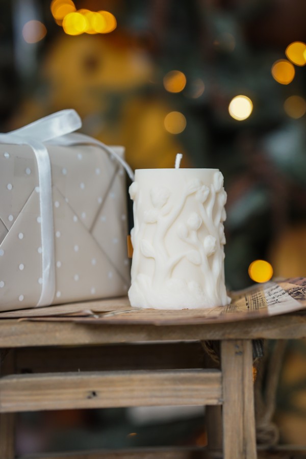 Sojų vaško žvakė "Pasakų namelis - 3"